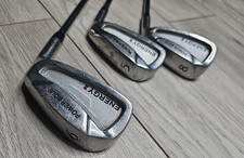 Men’s Hippo Power Sole Energy 2 Golf Clubs – 5, 6 & 8 Irons Steel Shafts – Used