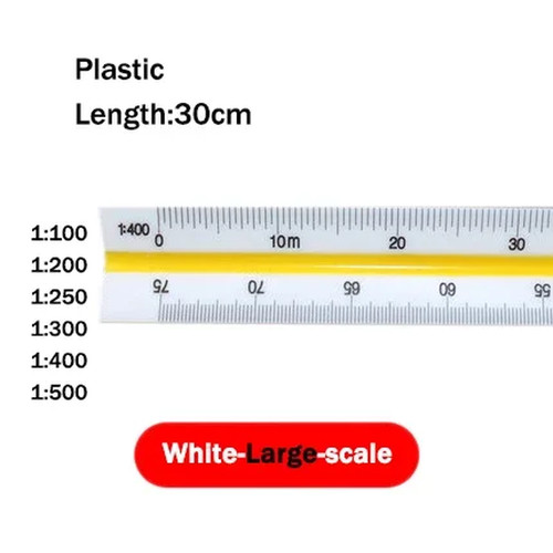 30cm triangular scale ruler - triangular,