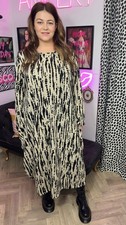 Cocoon Print Dress