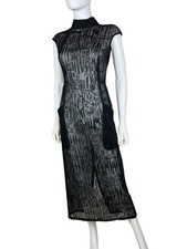 Yohji Yamamoto AW 1997 Sheer Black Dress, XS (UK6), Ex Cond, New Without Tags