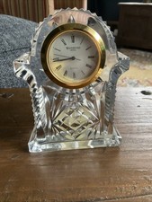 Waterford Crystal Nocturne Porch Clock 11.5cm Tall