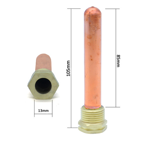 Copper thermostat pocket - thermostat,