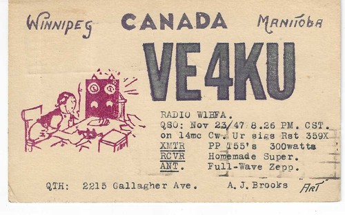 Qsl 1947 winnipeg canada - qsl,