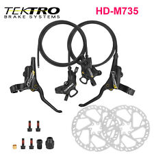 TEKTRO HD-M735 Bike Hydraulic Disc Brake Set Front-4 Rear-2 Piston 800/1700mm