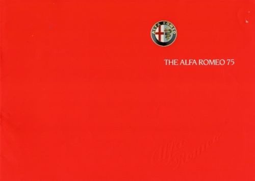 Alfa romeo 1986 - 75, 1986-1987