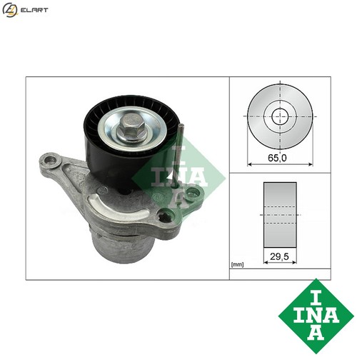 Belt tensioner vribbed - belt,