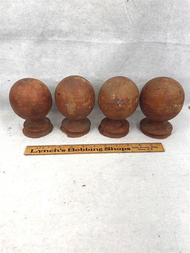 Antique wood finials - antique,