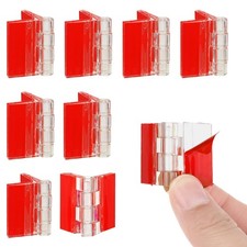 8Pcs Clear Plastic Hinges