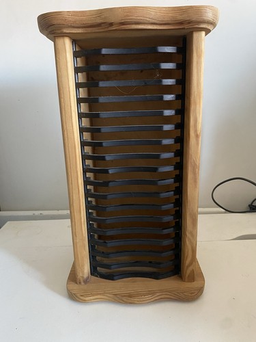 Vintage wooden rack - vintage, cd