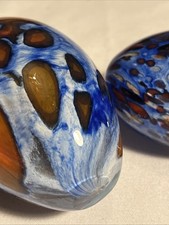 2 X Glass Heavy Decorative