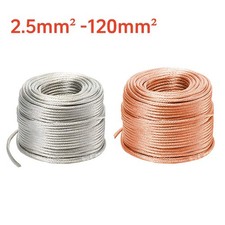 2.5-120mm² Round Copper/Tinned plated Braid Cable Copper Braid Wire Ground Lead