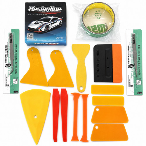 17pc car vinyl wrap tool - vinyl, kit