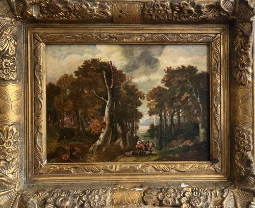 Antique oil painting dutch - oil,