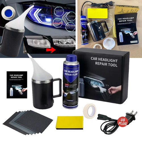 Car headlight polishing - headlight,