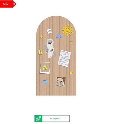 Foldable cork board 120x60cm - cork,