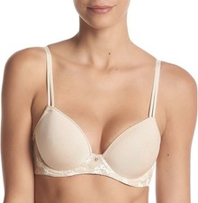 Maidenform Comfort Devotion Beige Spacer T Shirt Bra UK 34C