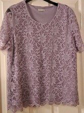 Eastex  ladies Lined lace top, size 18