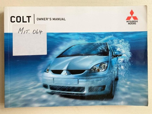 Mitsubishi colt owner - mitsubishi, manual