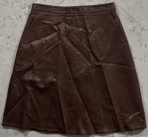 Zara faux leather mini skirt - faux,