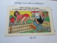 Pedro Comic Postcard 141 "Don't apologise, Mr Brown - it takes more .." Unposted