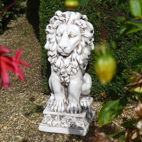 Royal lion resin stone garden - stone,