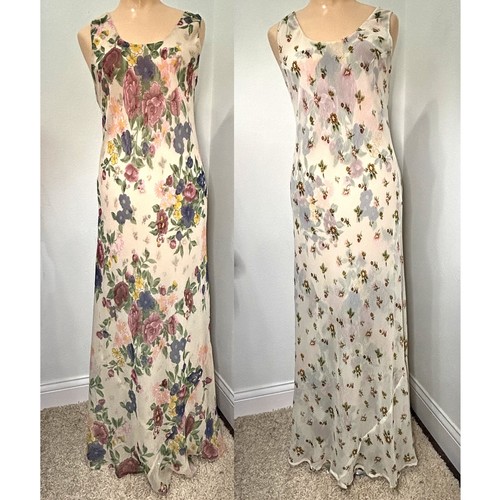 Reversible chiffon floral maxi - reversible,