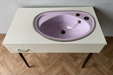 Vintage Retro Bathroom Purple