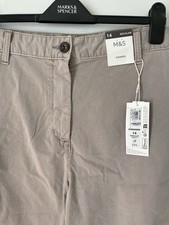 M&S Beige Cotton Chinos 4