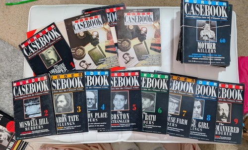 Murder casebook magazine set - murder,
