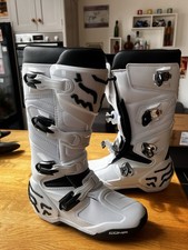 FOX COMP MOTOCROSS MX BOOTS ADULT BOOT WHITE FOX RACING MX BOOTS