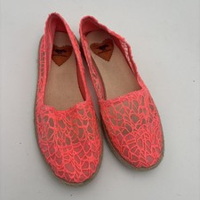 Rocket Dog Shoes Women's US 6.5 Slip On Sneakers Espadrilles Orange Casual