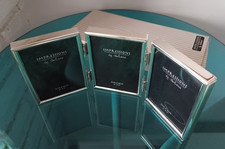 SILVER PLATE TRIO HINGED
