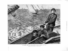 Old Antique Print 1872 English