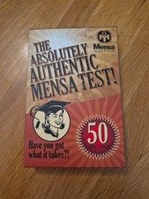 Authentic Mensa Test Puzzle Cards Used Complete In Good Condition
