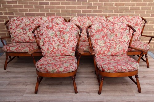 Ercol sofa suite - sofa,