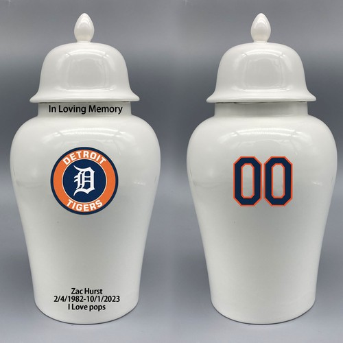 Ceramic baseball urn - ceramic,