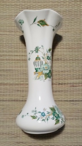 Coalport floral vase white - vase,