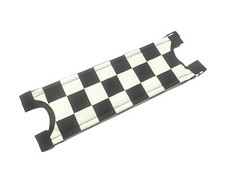 BMX BLACK & WHITE CHEQUERED HANDLEBAR STEM PAD OLD SCHOOL BMX