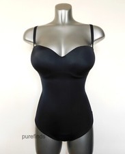 WOLFORD MAT DE LUXE FORMING STRING BODY SIZE M, B Cup, BLACK, STRONG SHAPING NWT