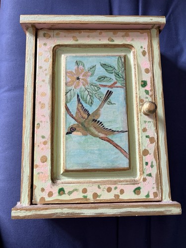 Hand painted wooden key - hand-painted,