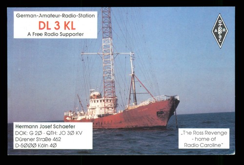 Qsl radio card germany - radio, dl3kl