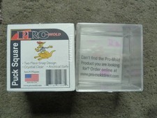 ICE HOCKEY PUCK STORAGE SQUARES (X4) NEW SEALED