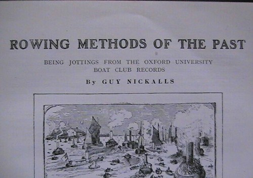Rowing methods past oxford - of,