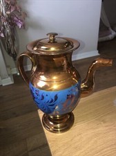 029 Vintage Copper Lustre large Coffee/Tea pot