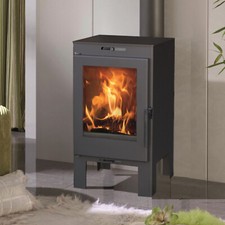 Wood burning stove - wood, rear