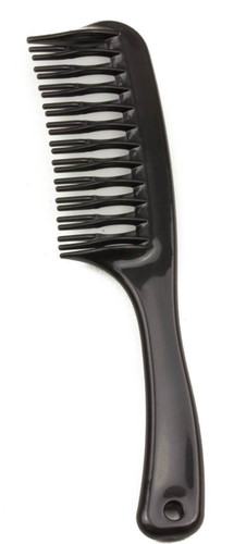 Long black double row tooth - double,