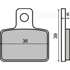 REAR BRAKE PADS SCORPA SR 280