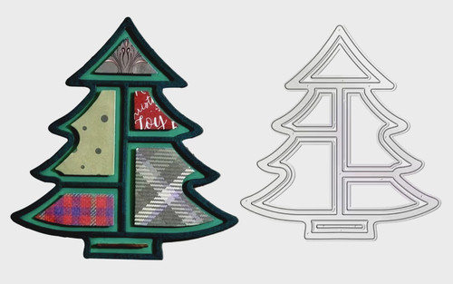 Christmas tree metal cutting - tree,