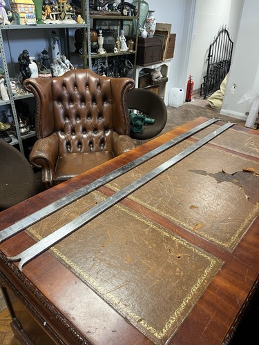 Pair 6ft antique - 6ft, steel