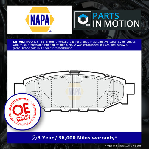 Brake pads set fits subaru - set,